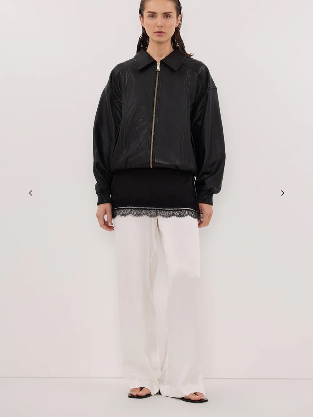 DISSH Monica White Satin Pants